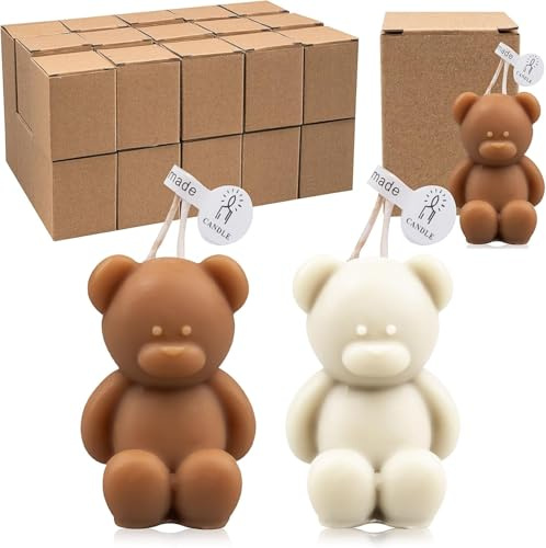 30 Stück Bären-Babyparty-Kerzen, Gastgeschenke, Bären-Partygeschenke, Babyparty-Kerzen, Großpackung für Geschenke, Party-Dekorationen