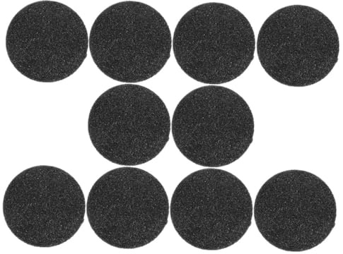 para Pies de Doble Cara, 10 Piezas, Piedra Mate Negra | Quitar Durezas y Piel Muerta, Reemplazable y Lavable, Formato Redondo, Kit de Pedicura