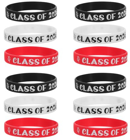 HINTRMENT 30 Pezzi Bracciali in Silicone Class Of 2026 per Laurea, Leggeri e Confortevoli, come Decorazioni per Festa e Bomboniere per Studenti e Ospiti