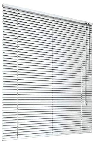 HSYLYM Aluminum Venetian Blinds (80 * 130cm, White) | Blackout,Waterproof,Keeps Insects Out,Adjustable Light Filtering,Easy Installation,Removable and Reusable