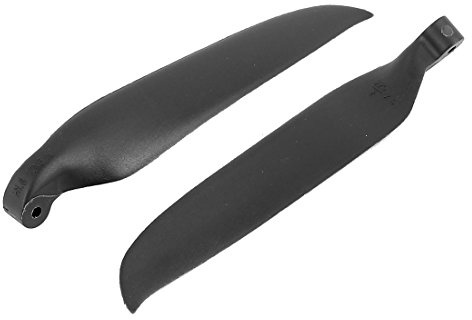 Aexit Pair RC Electrical equipment Glider Plane Black Plastic Folding Propeller Vanes 254mmx153mm