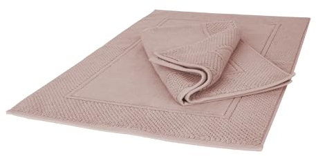 Ruggeri - Set 2 Tappeti Bagno 50x80 cm - 100% Cotone Extra Morbido - Collezione Let's Color! (Rosa)