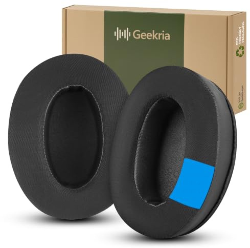 Geekria Sport Extra Thick Cooling-Gel Replacement Ear Pads Compatible with Audio-Technica ATH-M50X, M50xBT, M50, M50xBT2, ATH-M40X, M30, M20, M10 Headphones Ear Cushions (Black)
