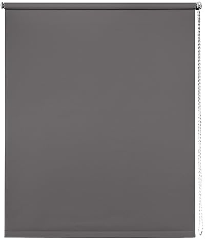 Made to Measure Grey Thermal Blackout Roller Blind - 165cm Drop | Custom made Grey thermal blackout roller blind. 165cm drop. Suitable for recess or face fitting. Cut to your size.