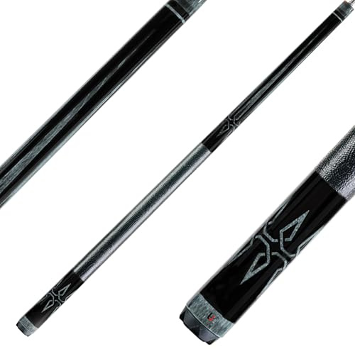 Winsport Billardqueue Ultimo Profi Poolcue von Universal, High Performance, 12,5 mm Everest-Tip, Uni-Lock,Oberteil mit Low Deflection in Smoke und Edelholz Redwood-Color