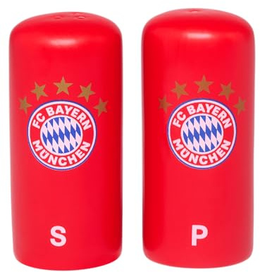 FC Bayern München Salz- & Pfefferstreuer Rot I Keramik I Fußball