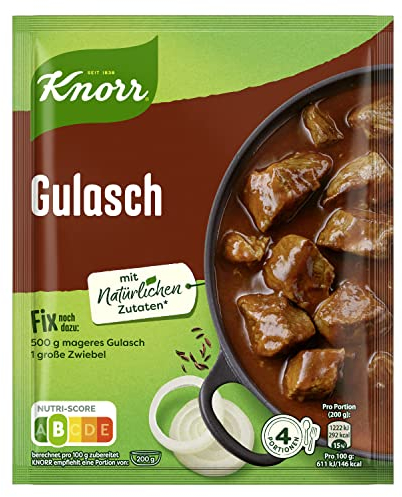 Knorr Fix Gulasch für ein leckeres Fleischgericht mit natürlichen Zutaten 4 Portionen
