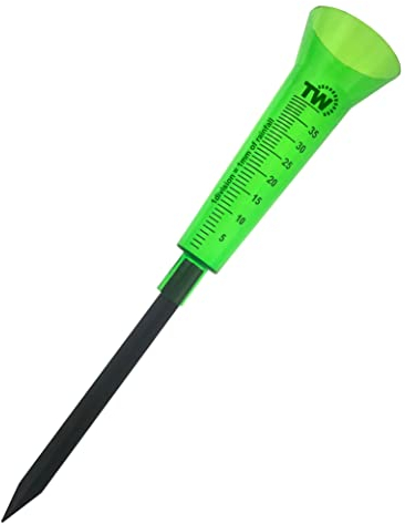 Pluviometro per il giardino per monitorare le precipitazioni, facile da leggere, misuratore di pioggia perfetto per esterni, giardino, prato, suolo, umidità, livelli di acqua piovana