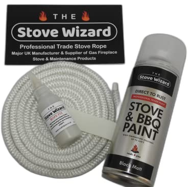 The Stove Wizard Stove Paint 400ml | Matt black finish, Heat-resistant finish