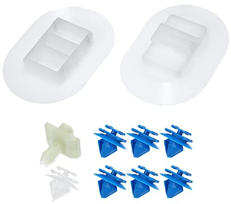 X AUTOHAUX Car Side Skirt Fixing Clip Set Fit for Citroen DS3-10 Pcs White