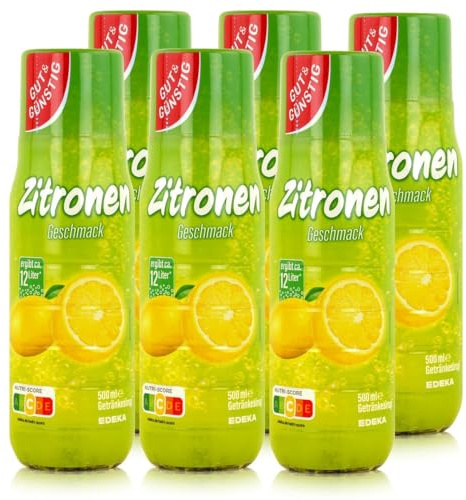 Gut & Günstig Zitrone Getränkesirup 6er Pack (6x500ml)