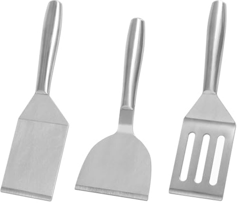 Eolilim Espátula grande de metal, Espátula flexible de acero inoxidable, Espátula ranurada fácil de limpiar, Gadgets de cocina utensilios para hamburguesas, huevos, filetes, barbacoa