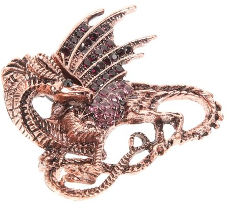SOIMISS 2stücke Tier Brosche Mit Strassstein Für Damen Und Herren Drachen Anstecker Funkelnde Dekoration Für Kleidung Taschen Schals Und Hüte Leicht Und Langlebig Für Täglichen