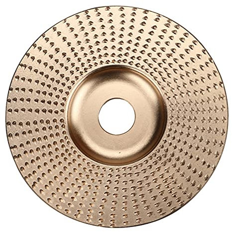 SZTVECFW Stahl-Schleifscheibe, Holzscheiben, Winkelschleifer, Polierplatte, Metall, Kunststoff, Holz-Schleifscheiben(Gold)