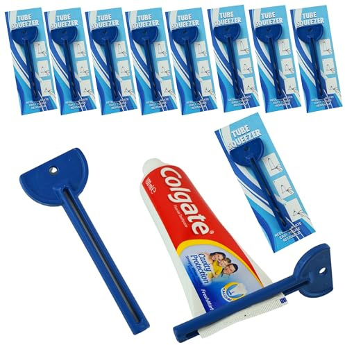 9 PCs Ultimate Tube Squeezer Set for Effortless, Complete Extraction of Toothpaste, Facial Cleanser, Paint, and More - Versatile Household Essential, 10cm Lightweight Tube Squeezer Key
