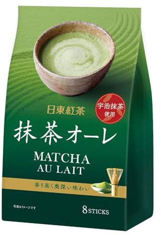 Nittoh Royal Japan Milk Tea Matcha Au Lait – Premium Instant Milk Tea Sticks - Covenient Pre Packed Stick - Versatile Use - Instant Beverage Drinks