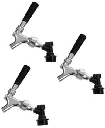 Cabilock 3 Pièces Robinet de bière Tasses Bouteilles Mixeur Bar soupape étagère Martini Brosse à bière - Tireuse à bière Robinet de fût de bière Robinet Distributeur de bière abs Black
