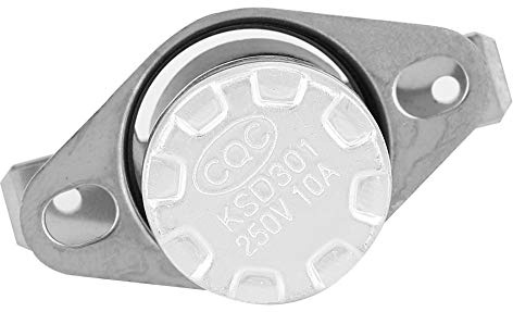 Termostato KSD301, Interruttore della Ventola Termica 5pcs AC 250 V 10A Alimentatore Interruttore di Controllo della Ventola per Camino per Camino (40℃) (45℃) (50℃) (55℃) (60℃) (65℃) (70℃) (75℃)