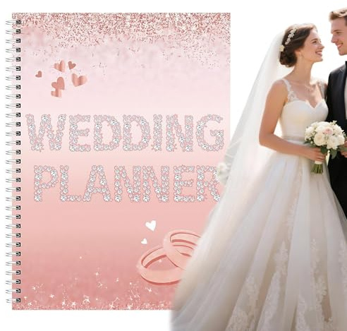 Planificateur de livre de mariage, planificateur de mariage, organiseur de planification de mariage Aesthétique, album de scrapbooking, carnet de compte à rebours pour journal de miel de lune