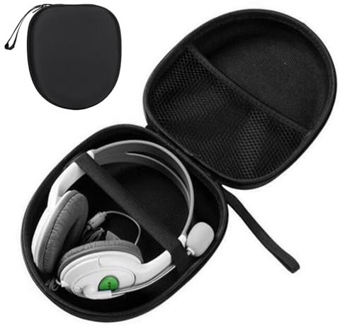 Estuche para Auriculares, Funda Protectora para Auriculares, Bolsa Portátil De EVA para Auriculare, Estuche De Viaje para Auriculare, Bolsa Protectora para Cascos Over Ear Y Accesorios