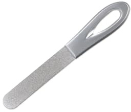 Lima de uñas de metal, lima de uñas de doble cara, lima de pulido de acero inoxidable, limas de uñas para uñas naturales, lima de uñas portátil, pulidor de uñas pequeño