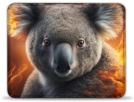 LLONGKT Mauspad Koala(25x30cm), wasserdichtes Mauspad mit Rutschfester Gummiunterseite, kompatibel mit Laser- und optischen Mäusen