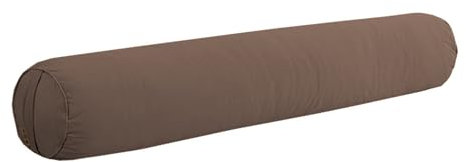 XXIUDEE Runde Armlehnenkissen, langes Schlafen, Nachttischschutz, Nackenstützkissen mit abnehmbarem Bezug, Kopfteilkissen, Bett, Couch, Nackenrolle (120 x 20 cm, Braun)