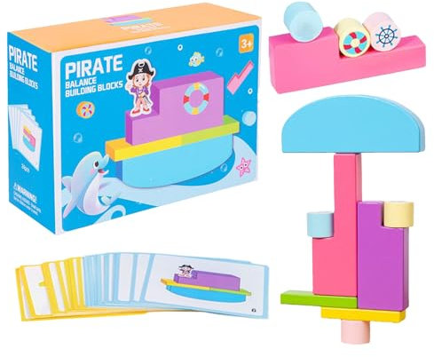 Generisch Balance Brettspiel - Turm Stapelspiel,Sinnespuzzle Lernbausteine Für Kinder Kleinkinder Mädchen Erwachsene Familie Draußen Aktivitäten