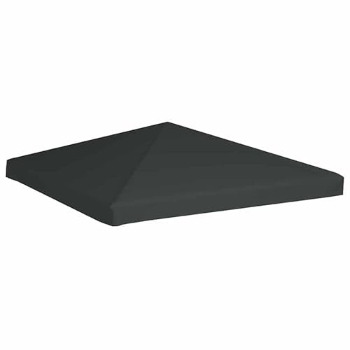 Pavillondach 3x3 m Grau aus 100% Polyester - wasserdicht und UV-beständig für Garten, Terrasse und Camping - Robustes Pavillon-Dach mit 310 g/m²