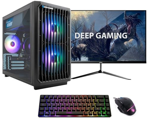 DeepGaming PC Gaming Completo Némesis AMD Ryzen 7-8700G/16GB DDR5/1TB M.2/Windows 11 Pro + Monitor 24 FullHD 120Hz + Teclado TKL 65% + Ratón Modular RGB
