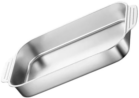 Ipetboom Heavy Duty Stainless Steel Bakeware Pan Induction Compatible Oven Tray for Baking Cake Roasting Fish Lasagna Brownies and Casseroles