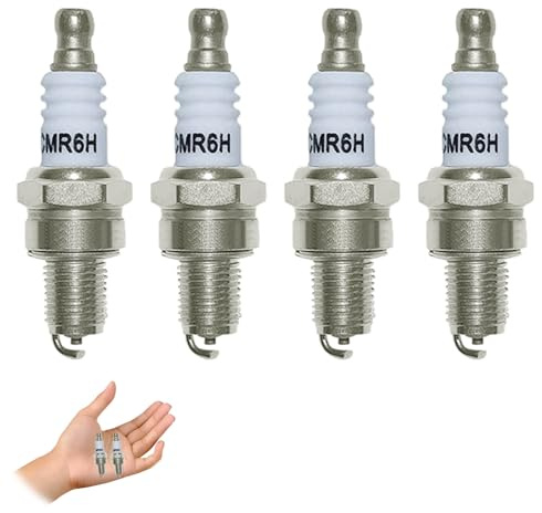 Lot de 4 Bougie d'Allumage type CMR6H pour MS170 MS171 MS181 MS211 MS231 MS241 MS251 BG56 BG66 BG86 BR500 BR550 BR600, pour tondeuses FS90 FS100 FS110 FS90R FS100R FS110R NGK 3365