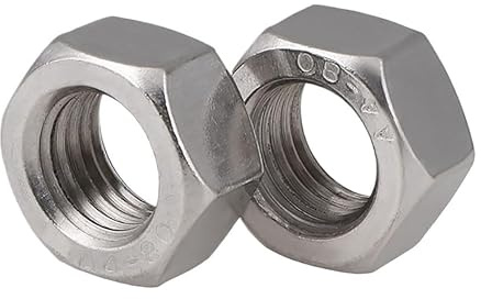 Sechskantmuttern M2–M24 aus Edelstahl 316 – DIN 439-Standard, seewasserbeständige Güteklasse A4, korrosionsbeständig, Komplettset(M20(1pcs))