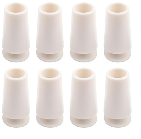 Jonikuper Blind Stop - Set di 8 fermi per tapparelle con viti, 40 mm, in polipropilene bianco, per protezione e sostituzione mobili