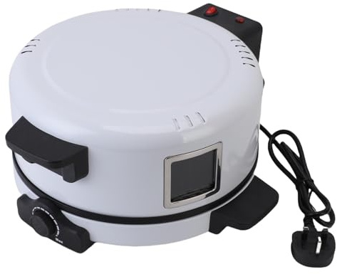 Phefop 12'' Electric Pizza Oven 2000W Indoor Portable Countertop Pizza Maker with Non Stick Coating and 30cm Baking Tray for Pizzas Burgers Steaks Family Use (GB Plug)