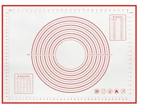 Tappetini stendipasta Tappetino da forno in silicone, tappetino for impastare, for impasto, impastatrice for pizza, griglia cucina, gadget antiaderenti, teglie, for pasticceria(50x70cm)