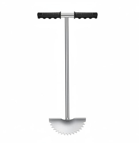Ronyme Cortabordes de Césped Manual Cortabordes Orilladora Perfilador Recortabordes con Cabeza Dentada de 5pulgadas y Presión Guiada a Pie Adecuado para Patios Áreas de Borde