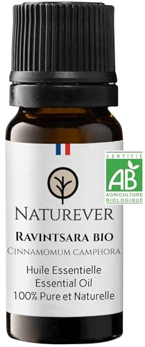 Ravintsara Olio Essenziale Biologico 10ml - Qualità Superiore - Naturever - Condizionato in Francia