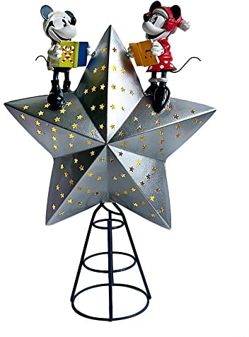 Disney Micky und Minnie Maus beleuchtete Baumspitze