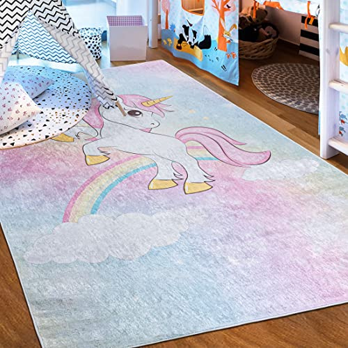 Mazovia Spielteppich Kinderzimmer 80x150cm Puzzle Pflegeleicht rutschfest | Kinderteppich für Schlafzimmer Spielzimmer Jungen Maschinenwaschbar Allergikerfreundlich Wetterfest Kurzflor Tierfreundlich