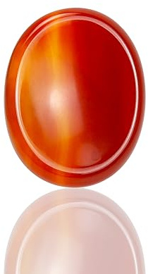 Namzi Carnelian Crystal Rock Worry Stones för barn, ovala palmsten, tumsten, kristaller och helande stenar Kvartsbulk för Wicca, Reiki, Healing Energy, Chakra Stones, Witchcraft Supplies (1 STK)