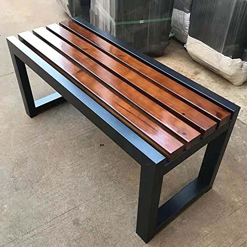 Lnder 2-4Sitzer Gartenbank 100cm Sitzbank Aus Massivholz Outdoor Park Bank Holzbank Bis Zu 400Kg Belastbar 120cm 150cm 180cm for Terrasse Park Rasen Hof (Size : 120cm)
