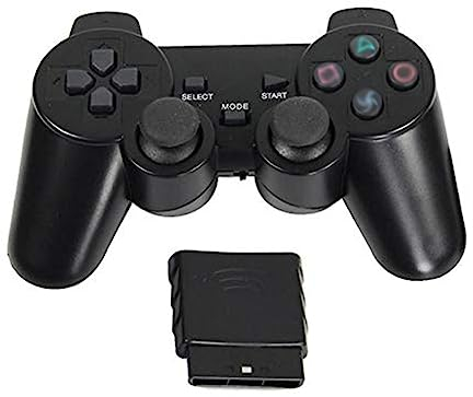 Finera2022 Wireless 2.4G Controller Gamepad 3 in 1 Joystick Wireless Controller for PS2,Analog Controller Twin Vibration compatible with PS2 PS1 PSX