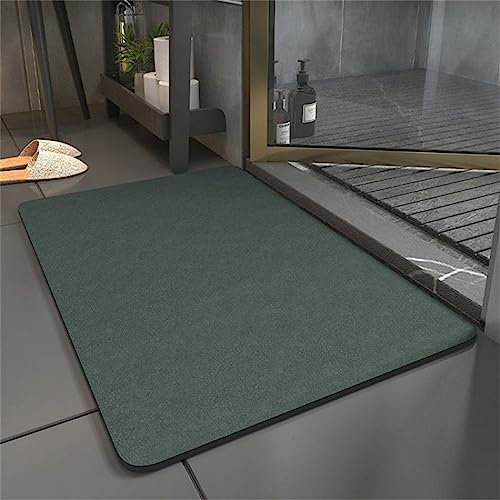 Badezimmerteppich, Badematte Rutschfest, Duschmatte Rutschfest, Duschvorleger, Badvorleger Badteppich Rutschfest Waschbar Teppich Badezimmer, Bathroom Mat, Bath Mat Mats, Bad Teppich, Grün-50x80cm