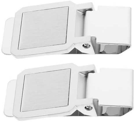 Yardenfun Fermasoldi in Acciaio Inox 2 Pezzi, Clip Piccola per Banconote e Carte, Pratica Clip per Soldi da Esterno, Portafoglio Compatto per Uomo, Fermasoldi Resistente e Leggero per Uso