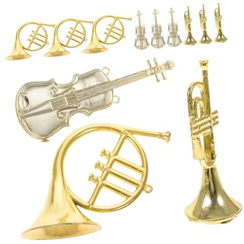 Abaodam Musikinstrument Weihnachtsbaum Ornamente Set Violine Trompete Weihnachten Wanddekoration Für Zuhause