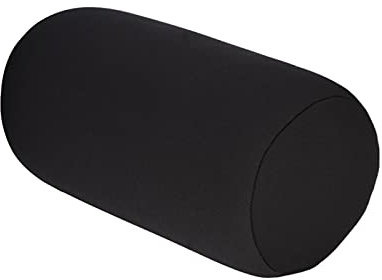 HAOHIZE Almohada Enrollable de microperlas, cojín de Refuerzo de Tubo cómodo y Blando, Almohada Enrollable de Tubo de Soporte para Cabeza y Espalda (Negro)
