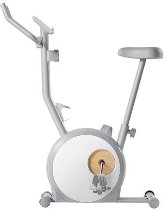 NRNQMTFZ Bicicleta magnética de Entrenamiento,Bicicleta Estática ultracompacta,Bicicleta ergométrica con 8 Niveles de Resistencia, App,Volante de Inercia 6KG,Peso MAX 120kg