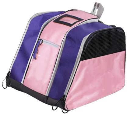 LCQSYE Snowboard Bag Schlittschuh-Tasche, Tragetasche, Rollschuh-Tasche, Rollschuh-Tasche für Hockey-Figuren, Inline-Geschwindigkeit Skitasche(Pink)
