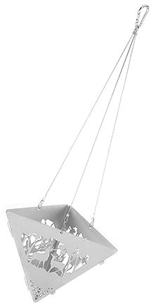 Yardwe Portable Fire Pit Triangle Hanging Bbq Stove Sturdy Stainless Steel Easy to Store Safe for Camping